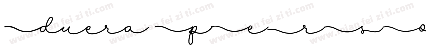 Duera PERSONAL USE Expanded字体转换